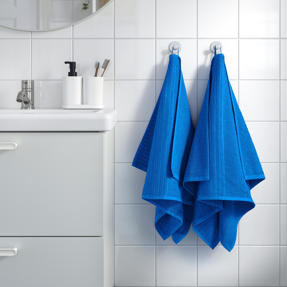 IKEA VÅGSJÖN  (ИКЕА ВÅГСЙÖН)  -  Полотенце для рук, ярко-синее, 50x100 см