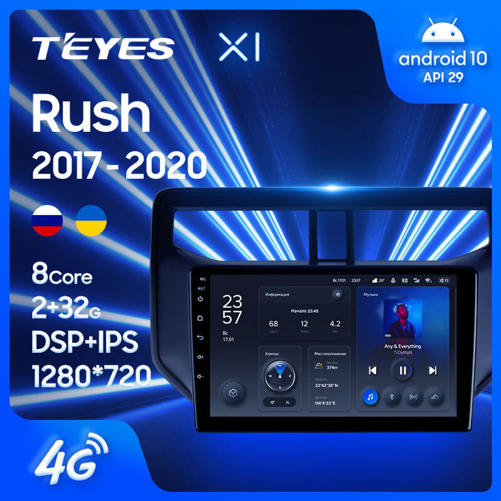 Teyes X1 9" для Toyota Rush 2017-2020