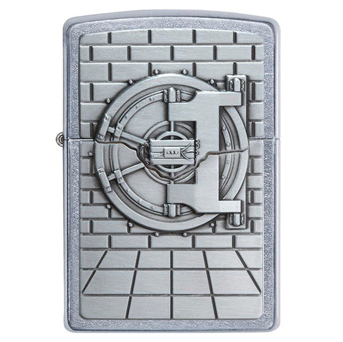 Зажигалка Zippo Classic Safe with Gold Cash Surprise с покрытием Street Chrome