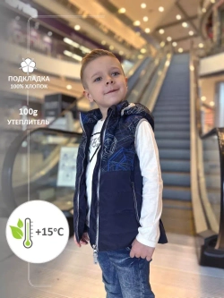 Жилет утепленный стеганый для мальчика