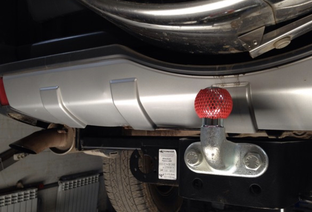 Фаркоп Steinhof M-348 для Mitsubishi Pajero IV 2007-2020(паспорт и сертификат в комплекте)(без электрики)