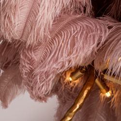 Торшер страусиные перья Feather Lamp A MODERN GRAND TOUR розовый