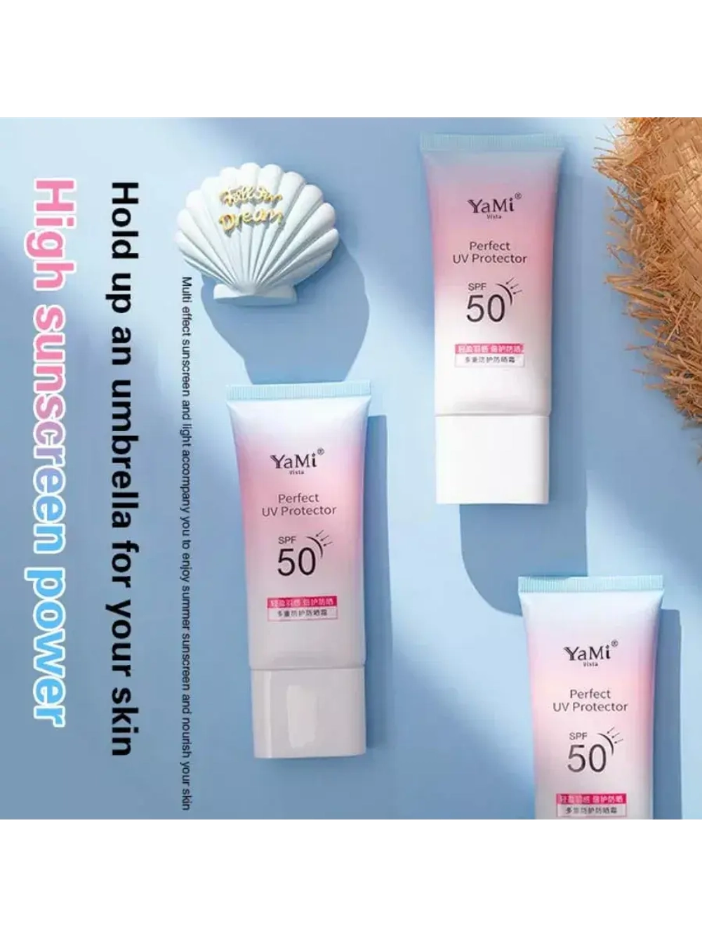 Солнцезащитный крем "ZUAU" с гиалуроновой кислотой и SPF 50