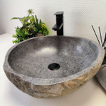 Раковина из речного камня RS-63328 (47*45*15) 0122