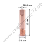 Наконечник М6х25х0.8 прямой (140.0059/MD0008-08) VARTEG