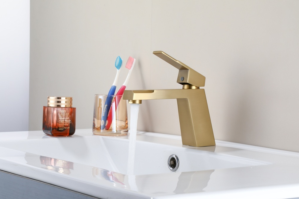 10095-D Смеситель для умывальника (Мат. Золото) HansenPRO (10/1шт)