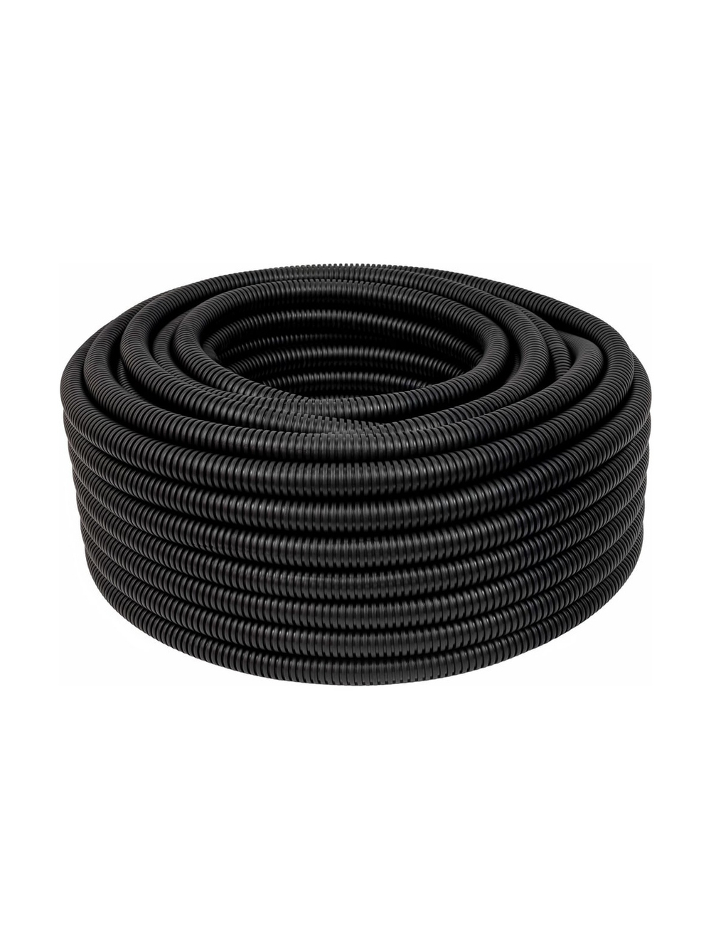 Гофрированная труба ПНД Gigant лёгкая черная D25 с зондом, стойкая к УФ 50м 20125-50GI