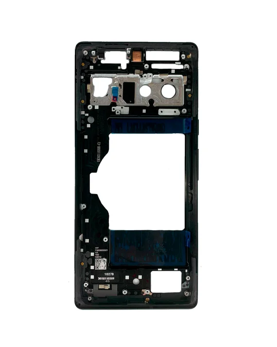 Средняя часть корпуса (рамка) для Google Pixel 6 Pro черная (Stormy black)