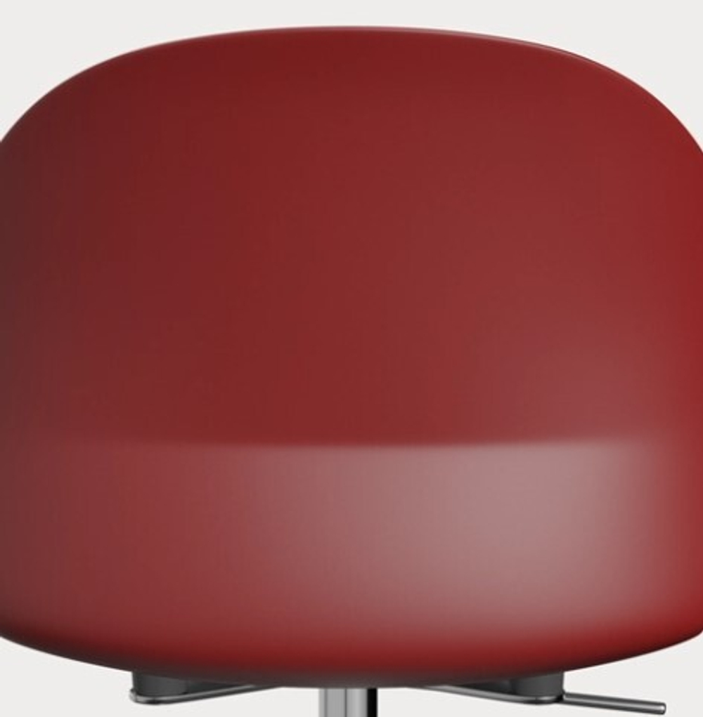 Кресло N02™ Recycle FRITZ HANSEN  алюминий/пластик/dark red 625х625х900h