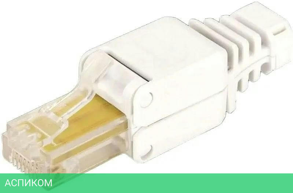 Коннектор Lanmaster LAN-TMP-S5E белый