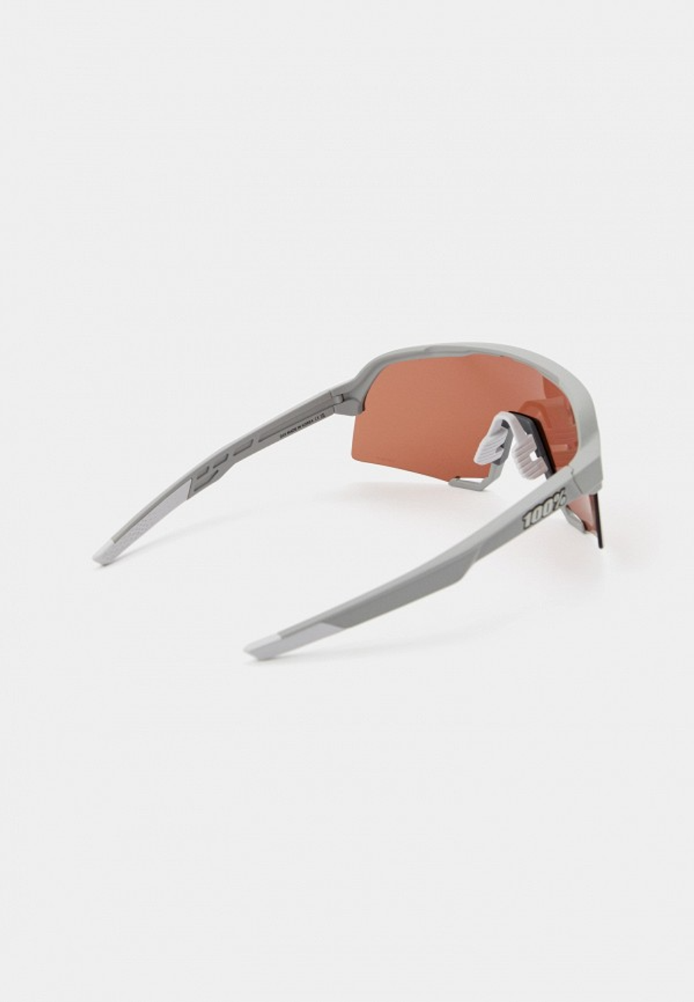 Спортивные очки 100% S3 / Soft Tact Stone Grey / HiPER Crimson Silver Mirror Lens