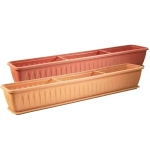 Балконный ящик АЛИЦИЯ 1000мм с поддоном Терракотовый 0,155,185х1м