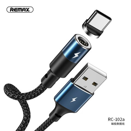 USB cable Type-C Zigie Series Magnet Connection 1.2m (RC-102a)(Remax) 3А black