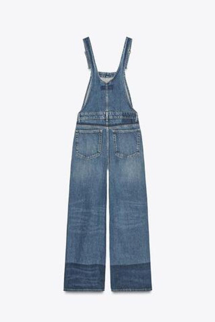 ZARA ДЖИНСОВЫЙ КОМБИНЕЗОН TRF, МОРСКОЙ СИНИЙ