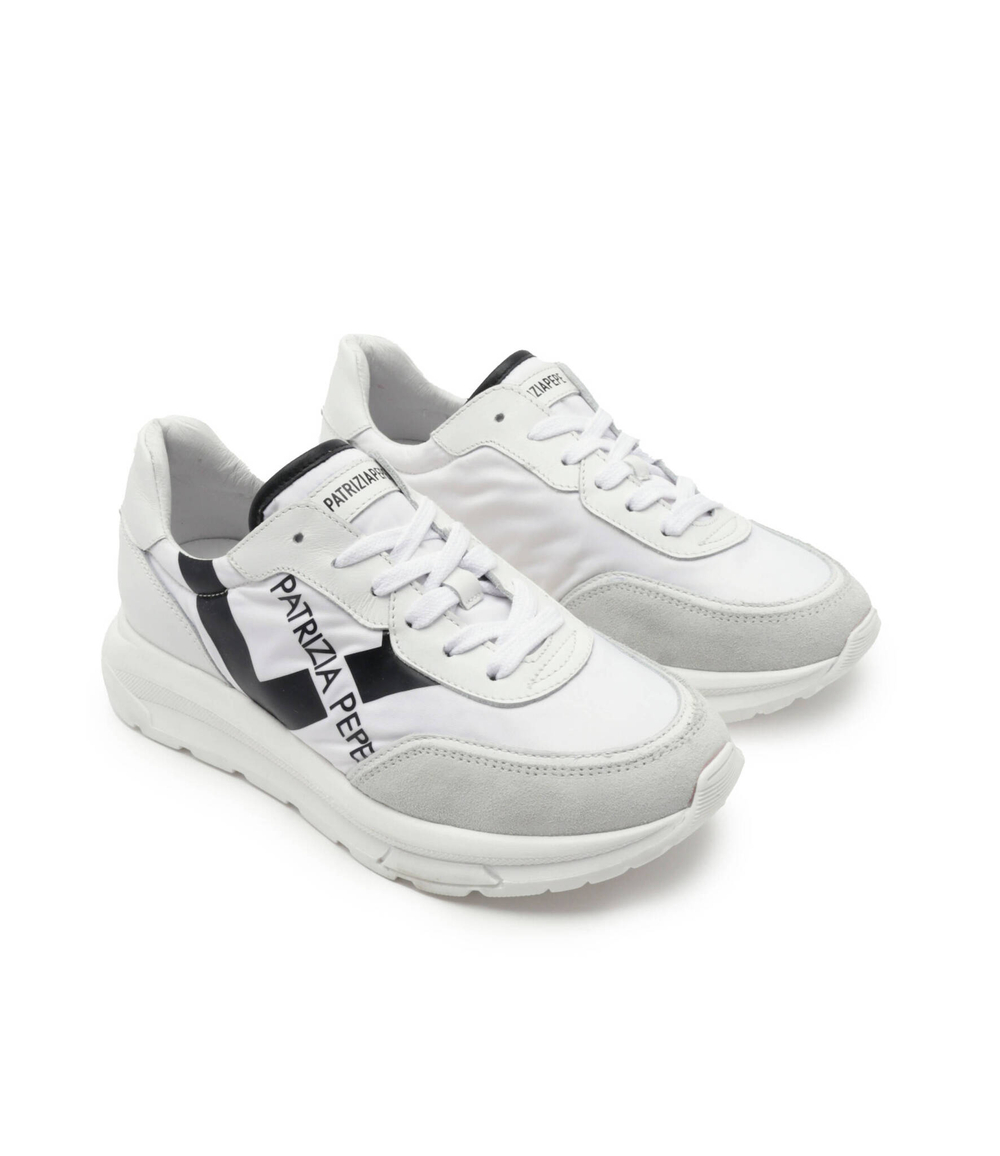 Кожаные кроссовки Patrizia Pepe - белый(PPJ206)