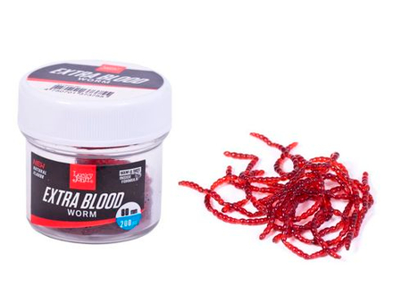 Мотыль искусственный LJ Pro Series EXTRA BLOOD WORM 200 шт.
