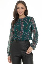 Блуза Волшебный шифон (грин) Diolche (Акция)