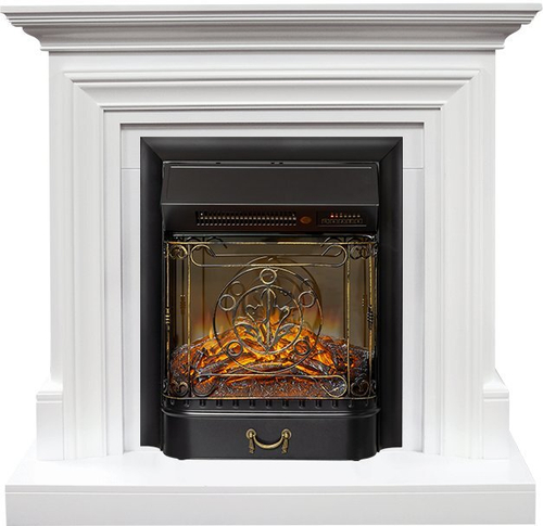 Каминокомплект Bradford - Белый с очагом Majestic FX M Black RC