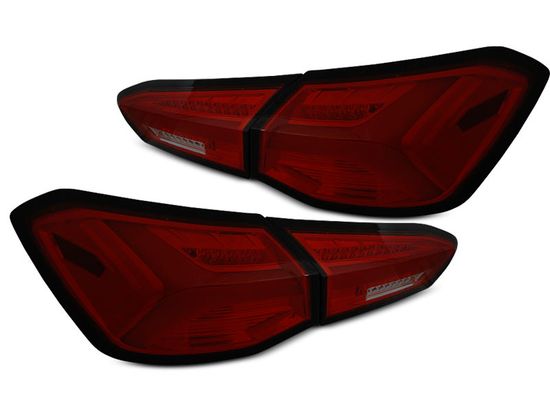 Задние фонари LED TAIL LIGHTS RED SMOKE SEQ для FORD FOCUS 4 ХЭТЧБЕК 18-21