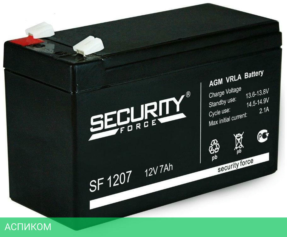 Аккумулятор для ИБП Security Force SF 1207
