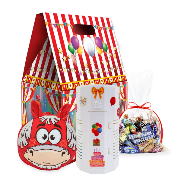 Детский новогодний подарок с символом года "Зимнее шоу"