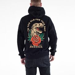 Худи MEDOOZA Dinosaur, черный