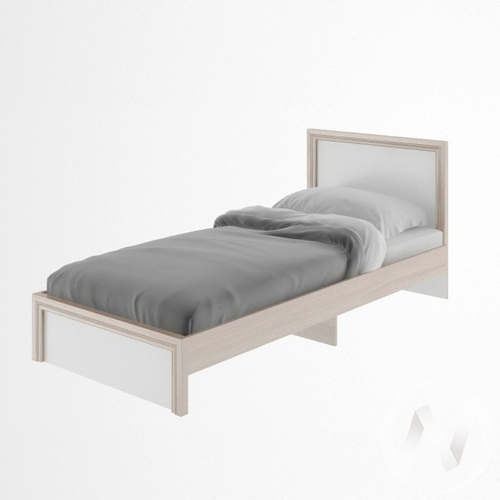 Кровать 900*2000 М21 Остин (ясень шимо светлый/белый)