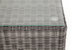 "Лунго" журнальный столик плетеный, цвет графит