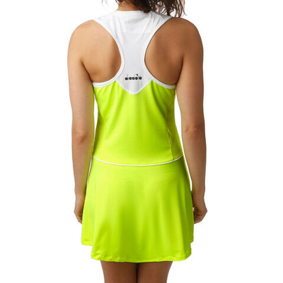 Женская теннисное платье Diadora Court Dress Women - Neon Yellow, White