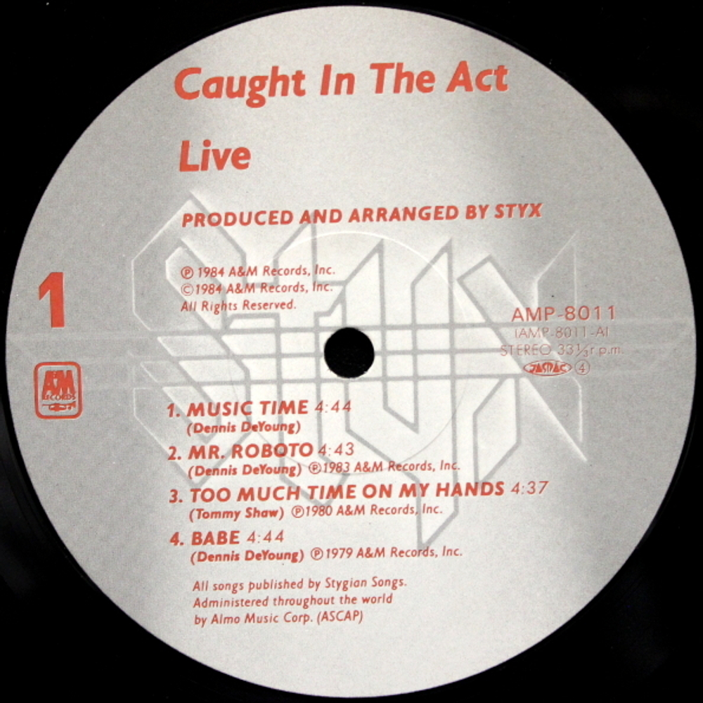 Styx / Caught In The Act Live (2LP)