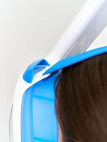 Маска полнолицевая Sargan Планета океан 2.0 белый/голубой