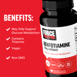 Force Factor, Бенфотиамин, 250 мг, 90 растительных капсул