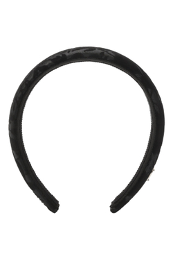 Ободок из черного жаккарда с узором