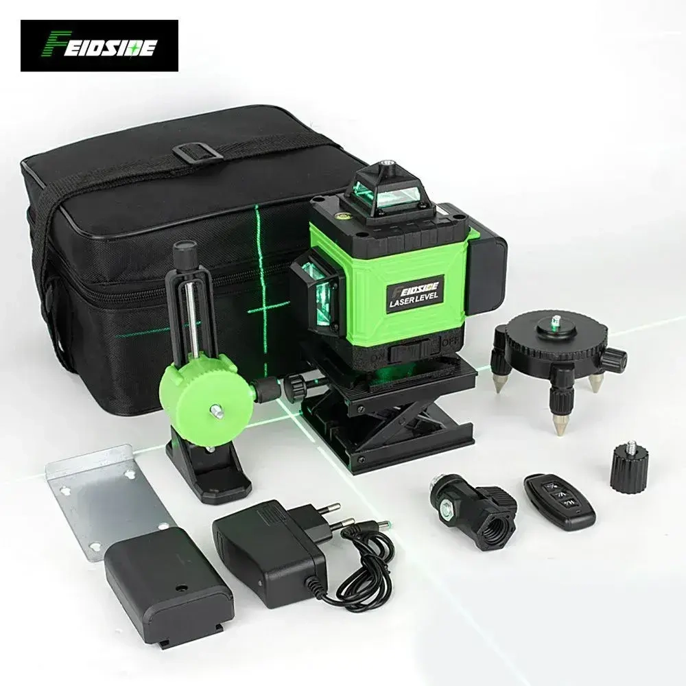 Лазерный уровень нивелир 4D/16 линий