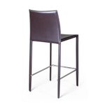 Стул полубарный Rolf, кожа коричневый