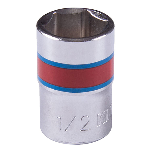 KING TONY (333516S) Головка торцевая стандартная шестигранная 3/8", дюймовая 1/2"