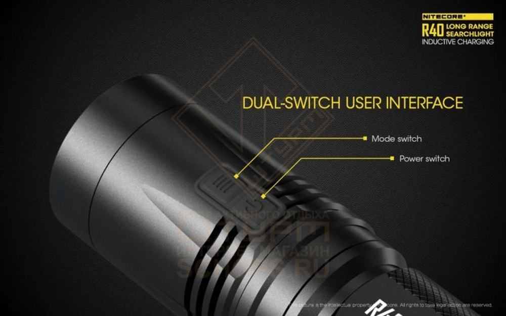 Фонарь Nitecore R40 с док станцией