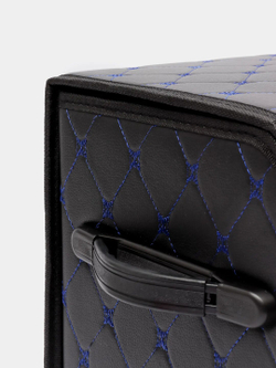 Органайзер бокс в багажник автомобиля автосумка для хранения аксессуаров сумка для инструментов 54х30х30см, черный / синий