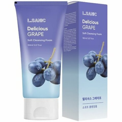 Очищающая пенка для умывания с экстрактом винограда, 150мл, L.Sanic