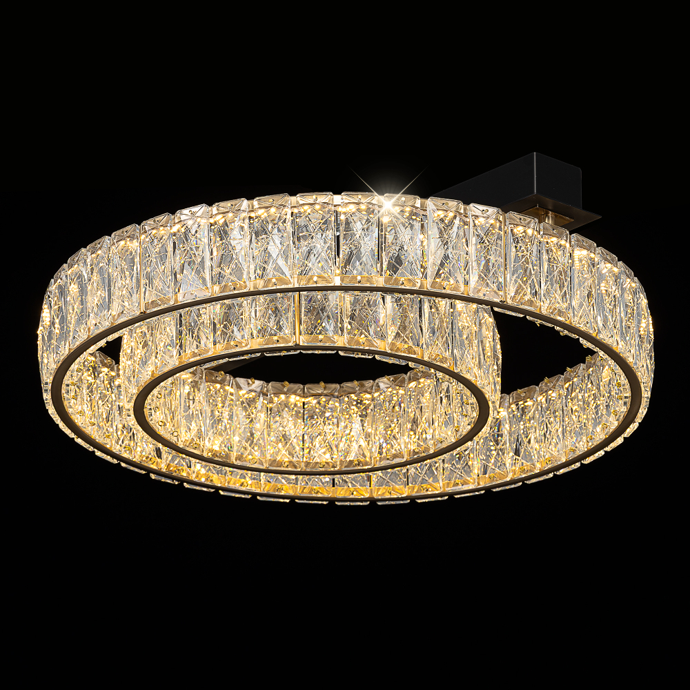 Citilux PALANT CL325152 LED Люстра хрустальная Чёрный+Бронза