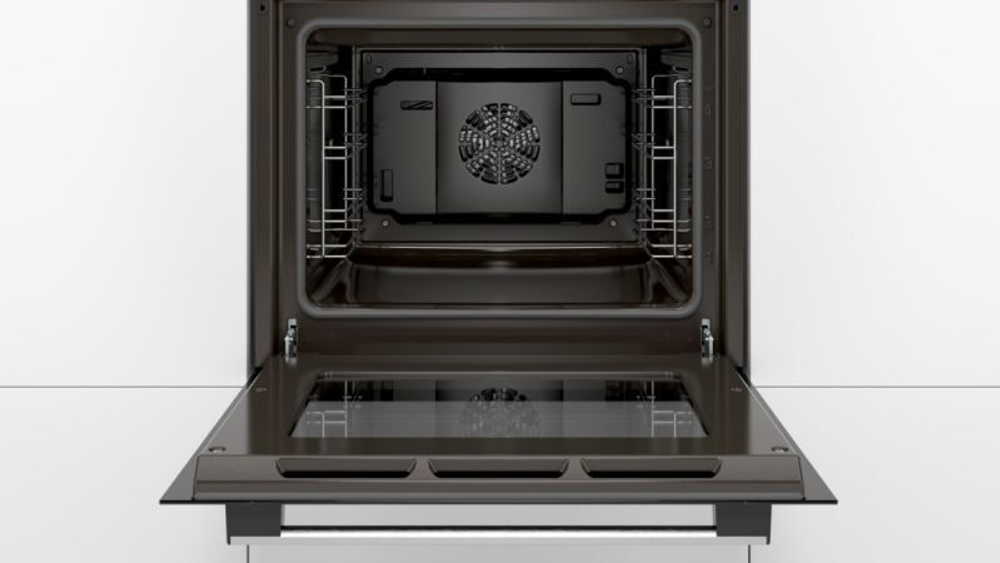 Духовой шкаф встраиваемый Bosch HBF010BR1Q 66 л, гриль, конвекция, 3D воздух, нерж. сталь