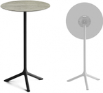 Стол ламинированный барный складной Scab Design Tripe Folding, черный, состаренный серый дуб