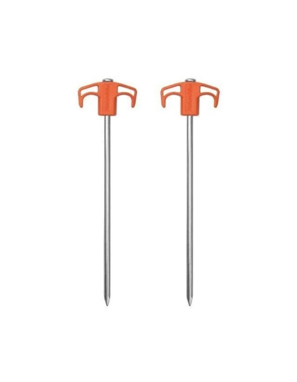 Колышки для палатки Naturehike оцинкованная сталь (2 шт.) 25 см, оранжевые
