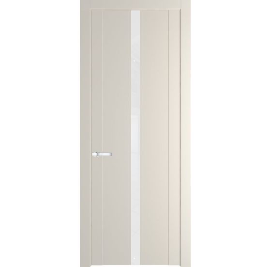 Межкомнатная дверь эмаль Profil Doors 1.8P кремовая магнолия стекло лак классик