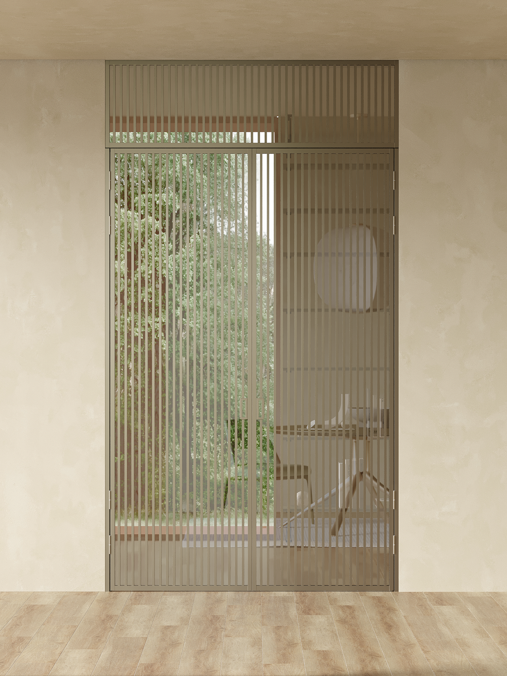 Распашная алюминиевая перегородка Minoli 16