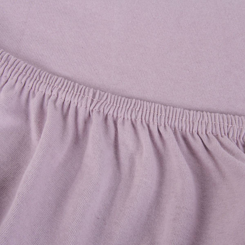 Простыня на резинке 160х200х20 Arya home лиловая