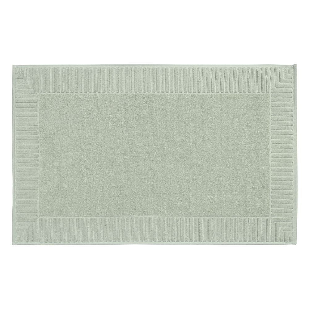 Коврик для ванной с фактурным бортиком мятного цвета из коллекции Essential, 50x80 см