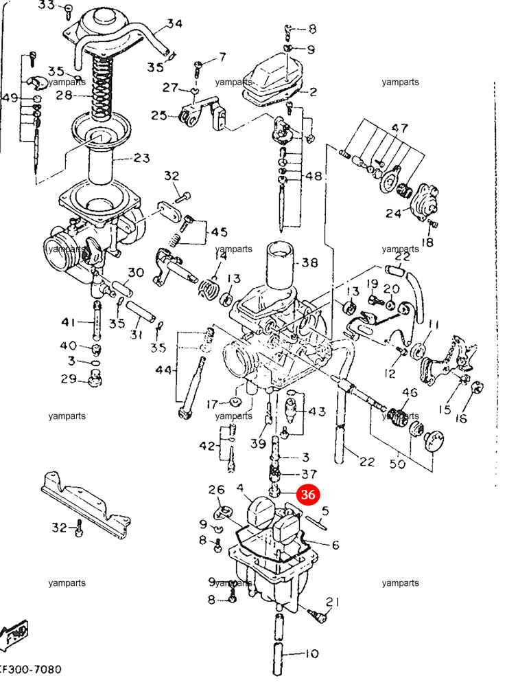 Жиклёр главный Yamaha