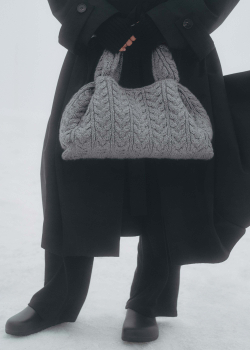 POLENE СУМКА NUMERO NEUF LARGE, СЕРЫЙ