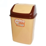 Ведро для мусора»Ромашка»18л с перекидным верхом (Эльфпласт) (Р)